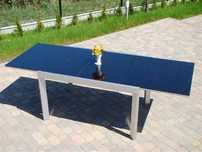 rozkładany stabilny szklany stół od 130 do 230cm 90/75 cm waga 60kg