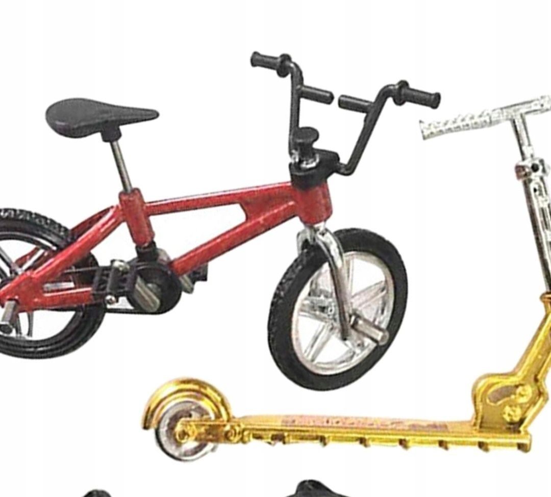 Mini zestaw zabawek na palce 1:18 Fintertip deskorolka rower hulajnoga