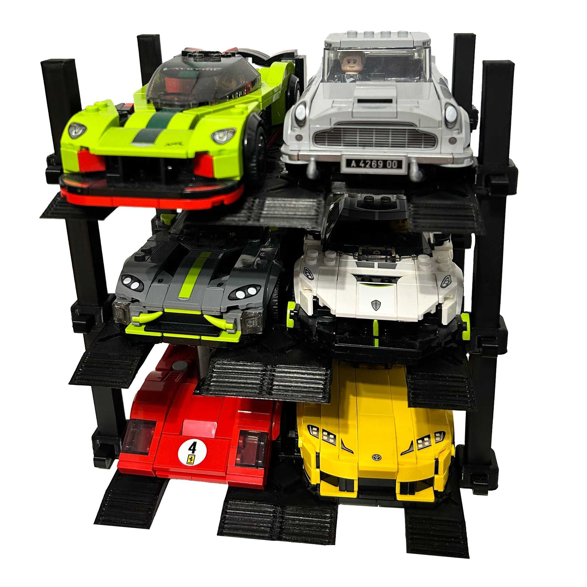 Lego Speed Champions podstawka na 6 aut 3 piętra stojak