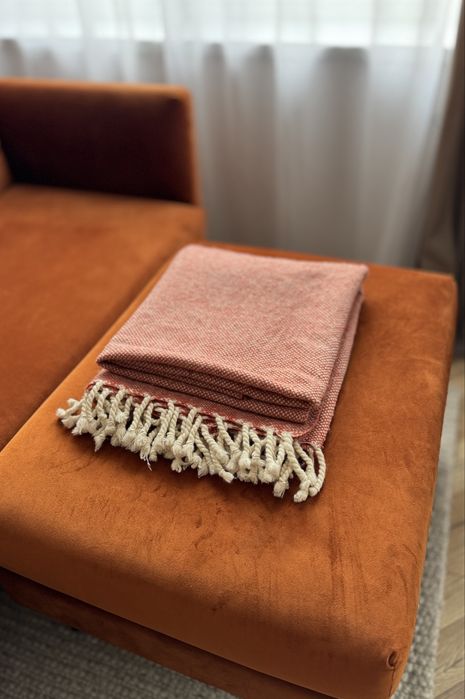 Wełniany koc Ikea Ulltistel 130×170 cm terakota