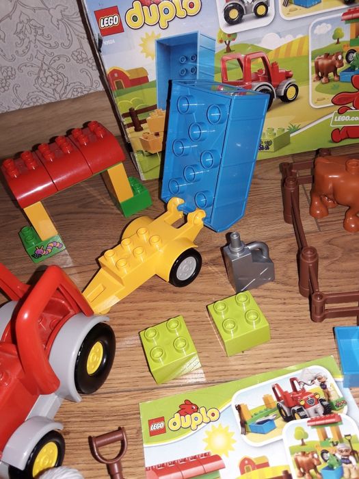 Лего дупло трактор з прицепом 10524