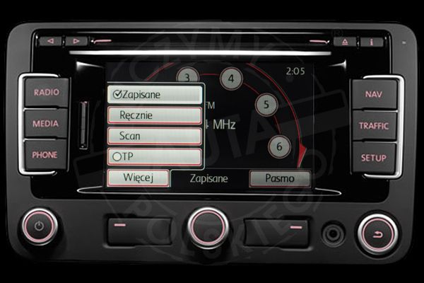 VOLKSWAGEN RNS 310 polskie menu lektor mapa