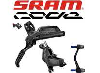 NOWY Sram Code R hamulec hydraul. 4-tłoczkowy 200cm matchmaker adapter