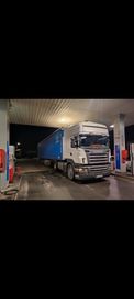 Scania R420 adblue TOPLINE retrder blokada+ naczepa firanka schmitz sp