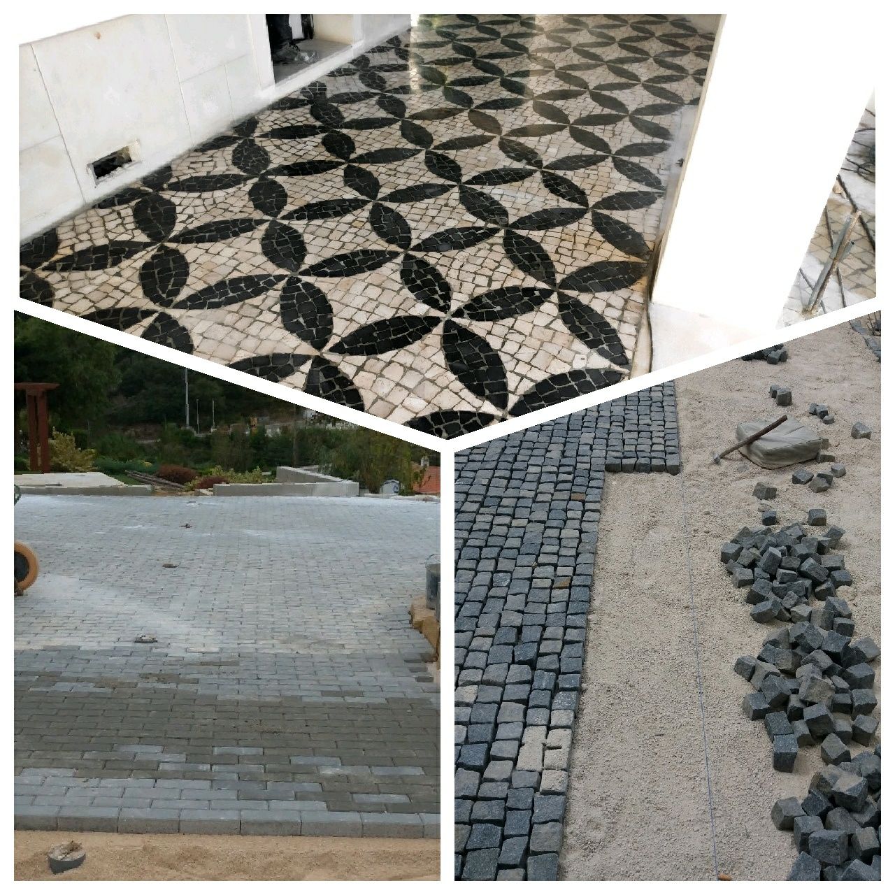 Calceteiro/ Pavimentos/ Remodelações/Calçada portuguesa /Pavê/ Jardim