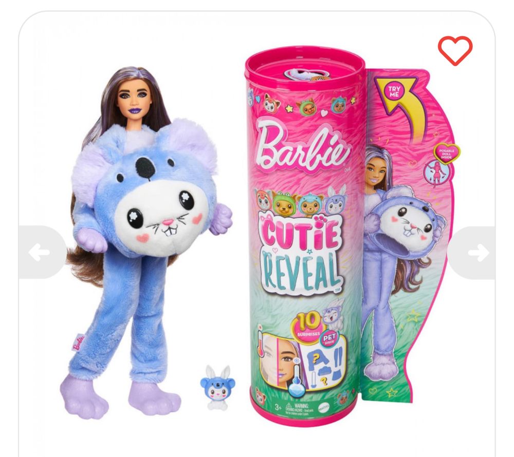 Набір Barbie Cutie Reveal Bunny as Coala коала барбі