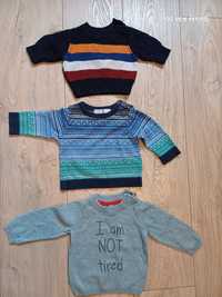 3x sweterki dla niemowlaka rozmiar 62/68