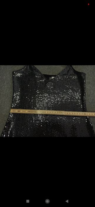 Czarna mini sukienka 34 XS H&M
