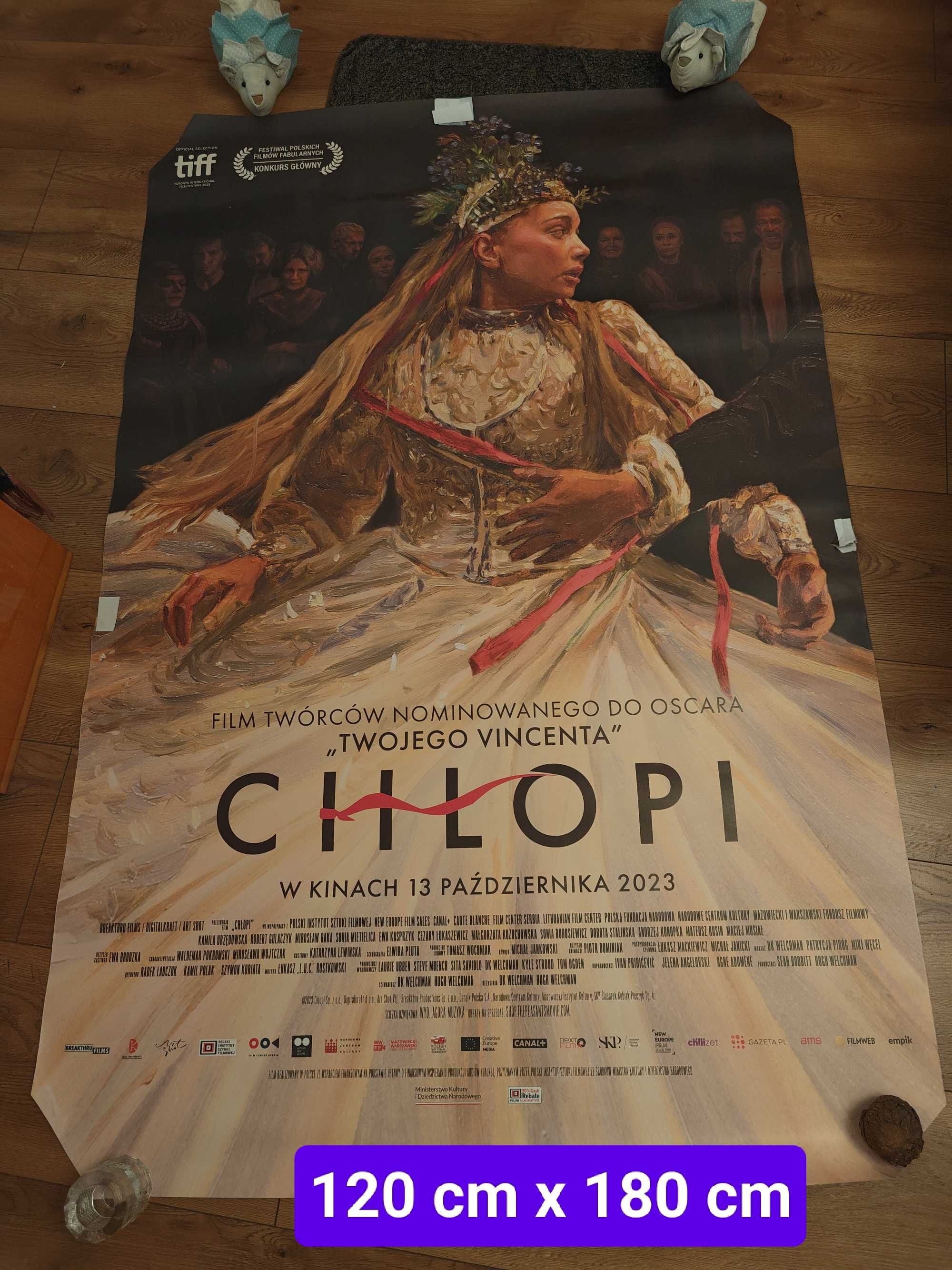 Plakat filmowy Chłopi 180 x 120 cm duży