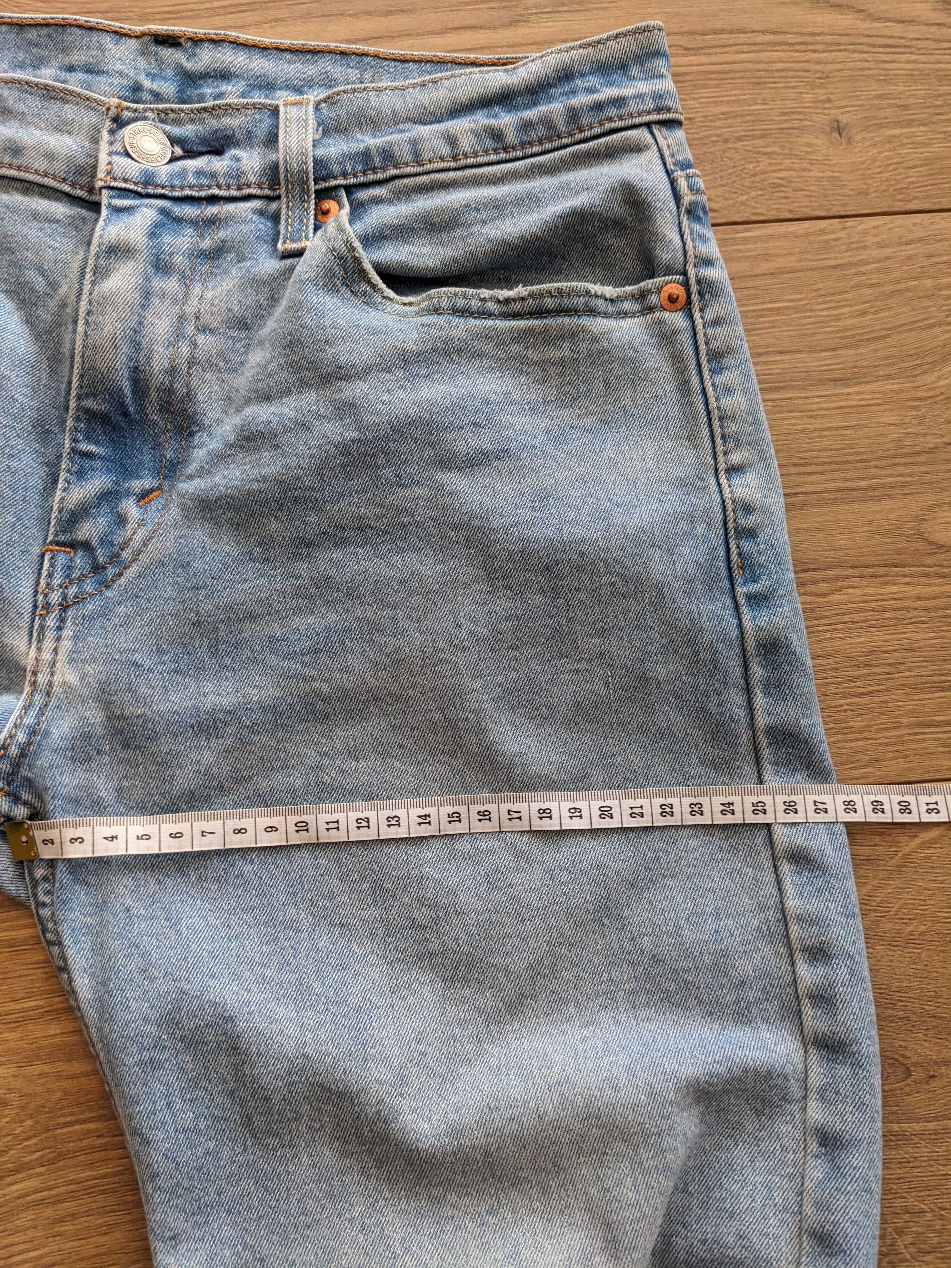 Męskie jeansy Levis 512 niebieskie spodnie W30 L34
