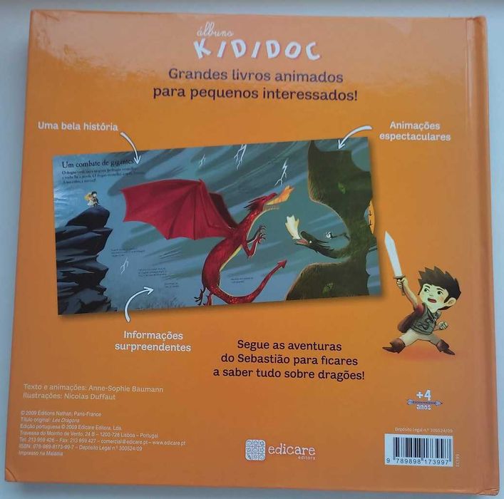 Livro infantil "Os dragões"