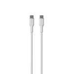 Kabel Puro Soft USB-C - USB-C 60W 1,5m silikonowy- biały