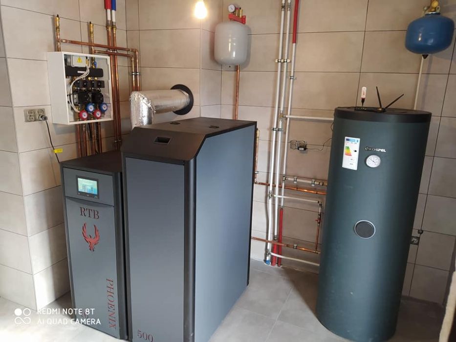 Kocioł  piec na pellet pelet  RTB Feniks 50 kW Ecodesigne