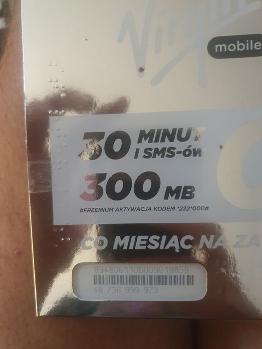 Złoty  Numer 73.6.9999.73 Virgin mobile