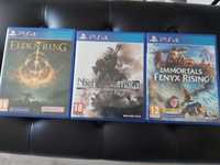 PS4 gry : Elden Ring ; Nier Automata YORHA  ; Immortals Fenyx Rising