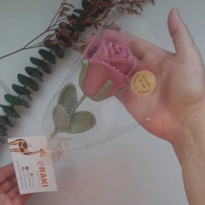 Rosa Glasse em crochê