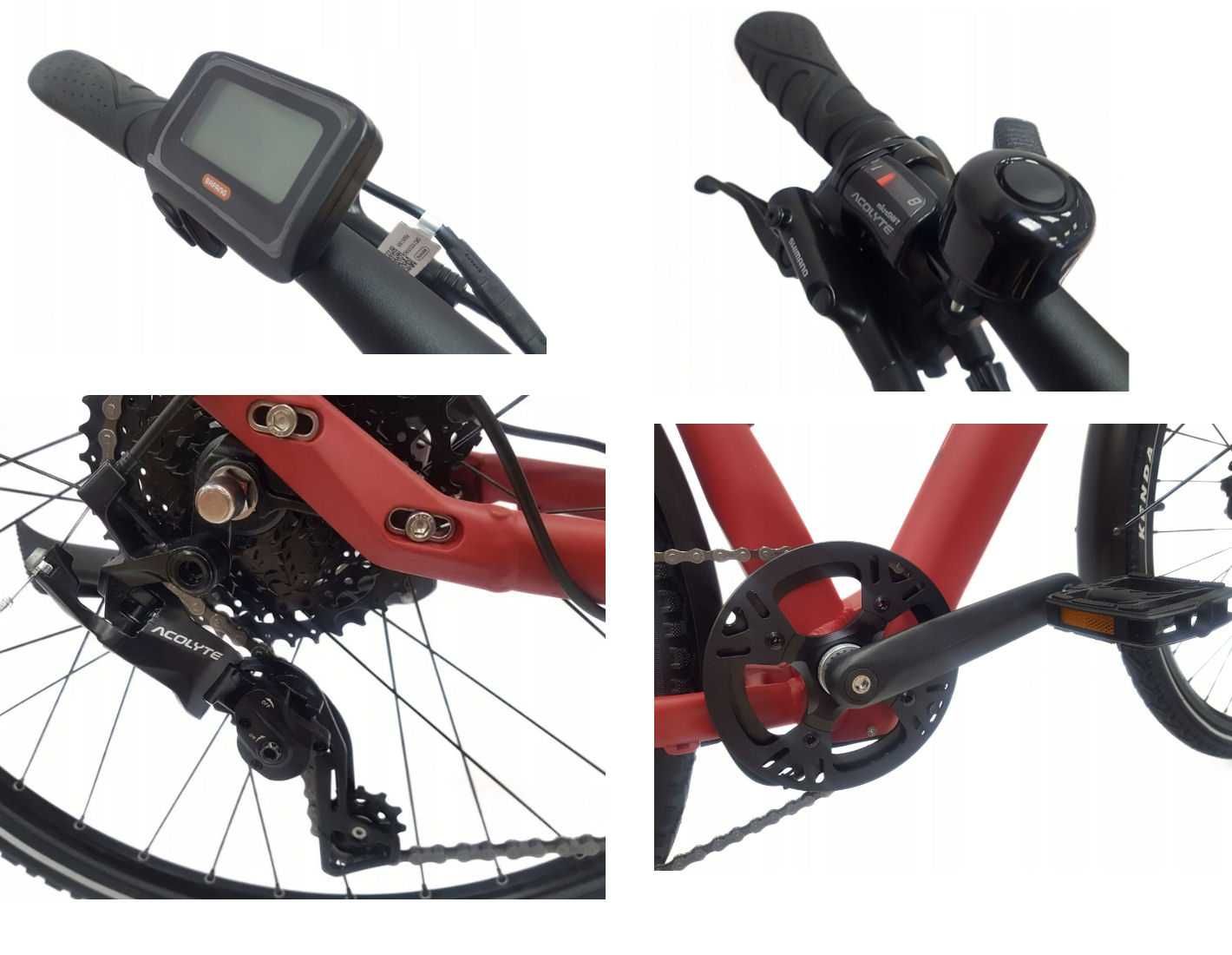 Aluminiowy rower elektryczny e-bike Head eUrban  28" bafang hydraulika