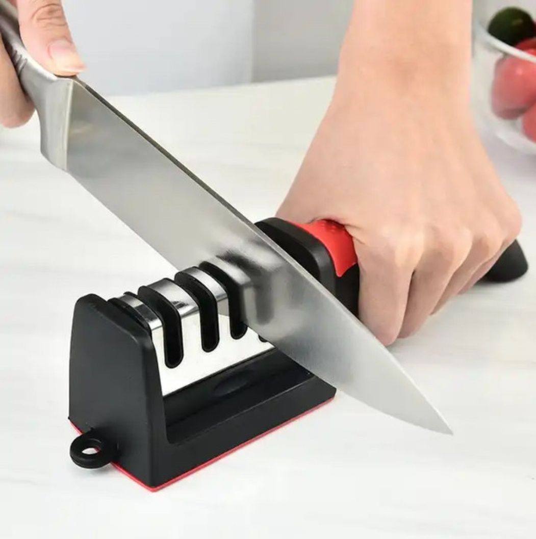 Ручная точилка для ножей и ножниц 4в1