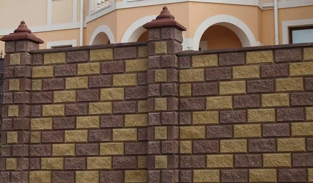 Блок колотий Рваний камінь Забор декоративний