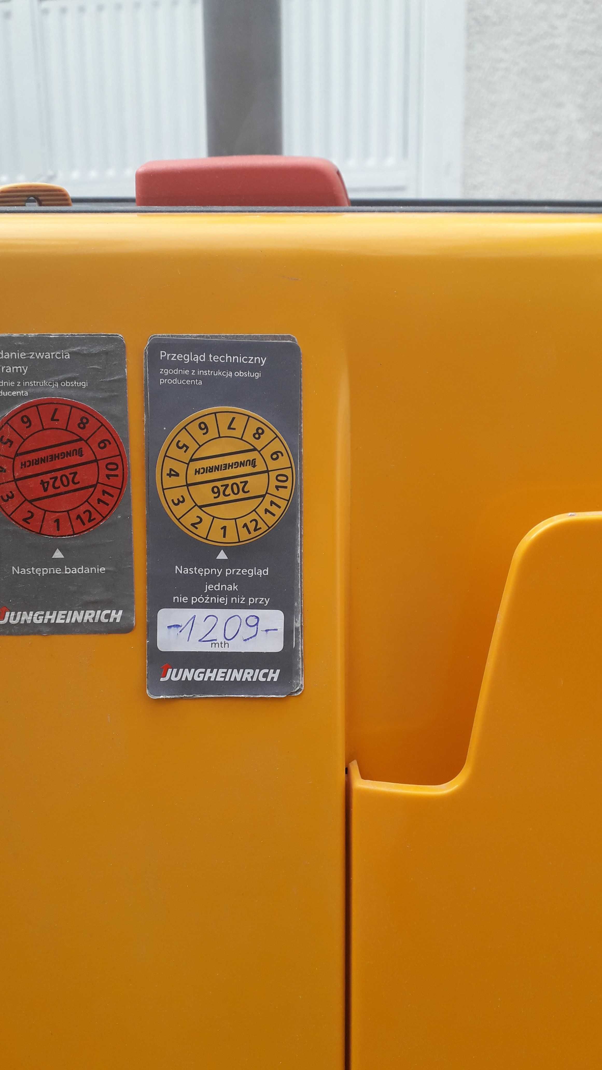 Wózek paletowy elektryczny, paleciak Jungheinrich EJC 112z 115 250 ZT