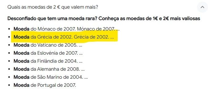Moeda 2€ Grega Grecia 2002 Erro Impressão Cunhagem Valiosa