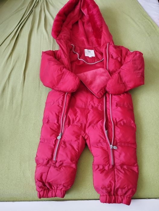 Kombinezon zimowy 80, 9-12 miesięcy + czapka