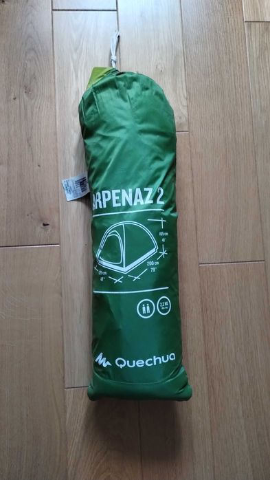 Namiot quechua arpenaz 2 lekki (raz użyty)