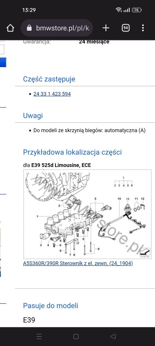 Elektrozawór Wł./Wył.