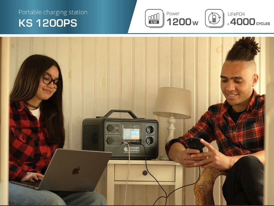 ЗАРЯДНА СТАНЦІЯ 1200Ватт/1000 Wh, Germany, 3 роки гарантія