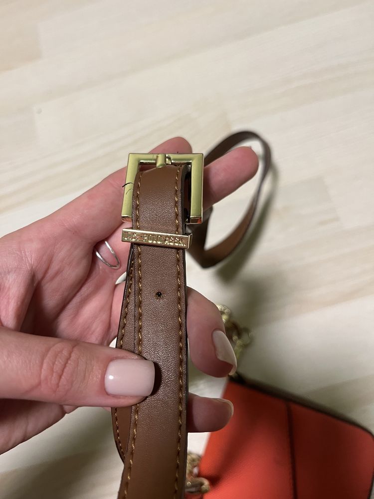 Ремень U. S. Polo Assn, ремінь для сумки, коричневый ремень ручка