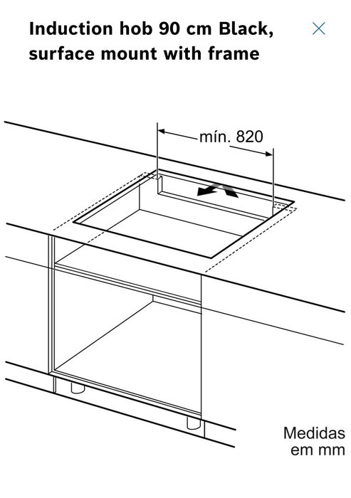 BOSCH Placa indução (Nova)