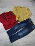 Bluzy i spodnie jeansy 116