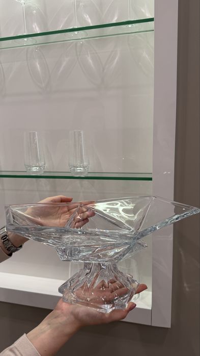 Фруктовниця скляна bohemia