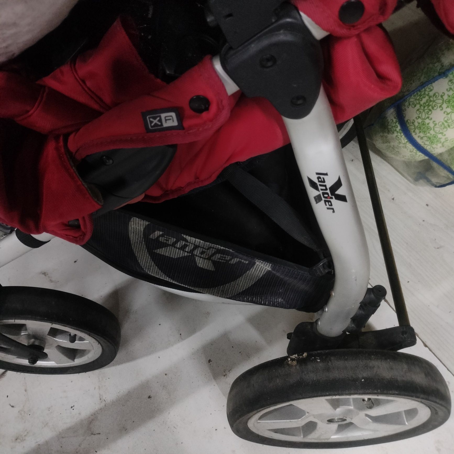 Wózek spacerówka plus gondola X-lander plus zimowy śpiworek