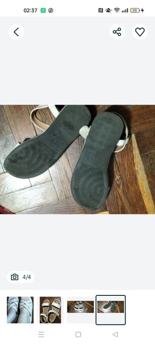 Сандалии на липучке р.37