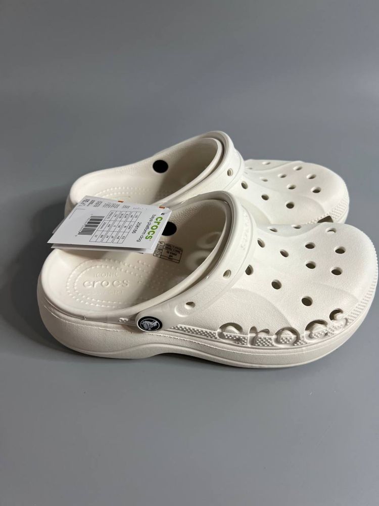 Crocs classic  clog platform крокси шлепки шльопанці літні