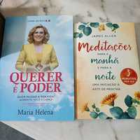 Livros querer é poder e Meditações manhã e noite.