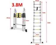 Escada /Escadote telescópica extensível 3.8M - Novas!