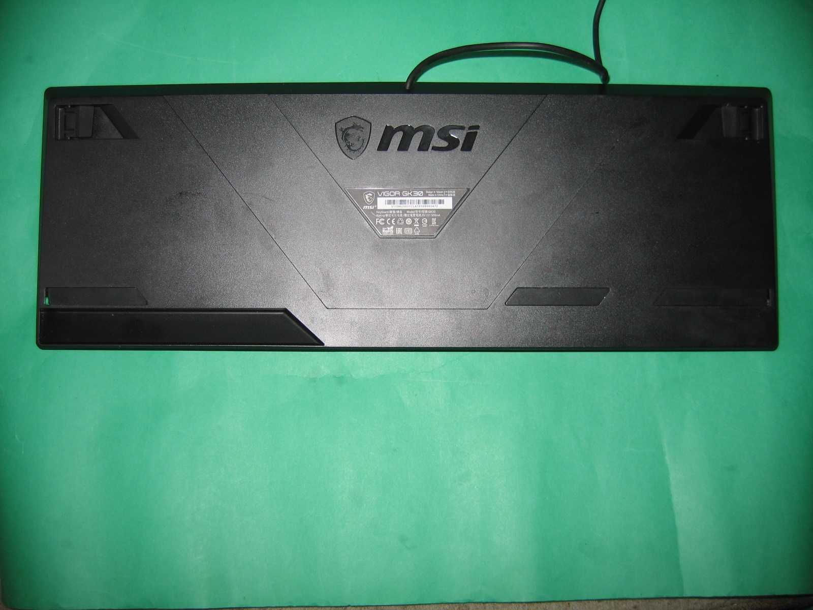 Podświetlana klawiatura MSI VIGOR GK30 - Super stan - 7 kolorów