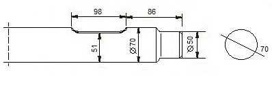 Grot szpic do młota hydraulicznego Arrowhead S50