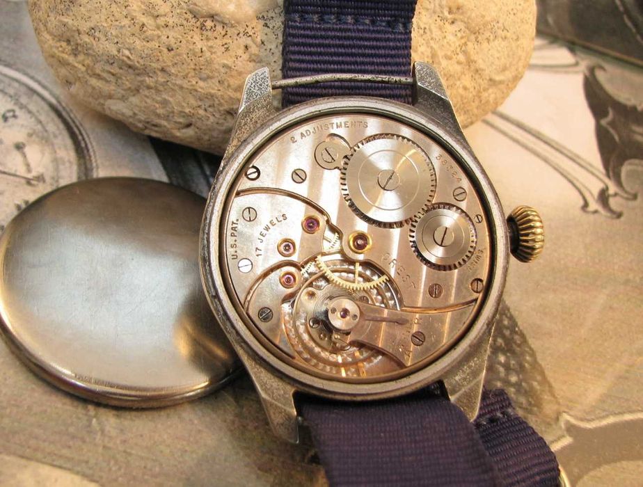 Rzadki zegarek WW2 CREST ALPINA GRUEN  system NN BIG Swiss. Pasówka.