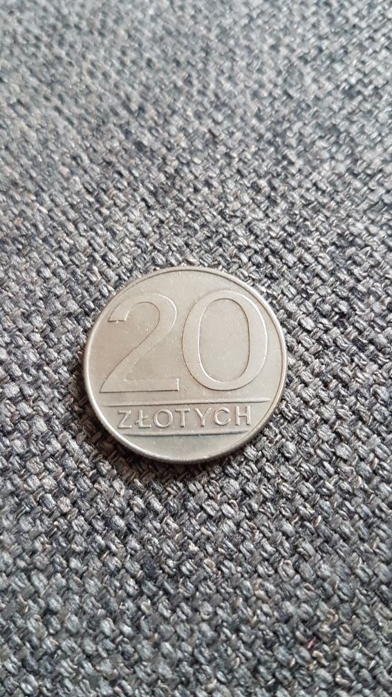 Moneta 20 zł 1987 rok PRL.