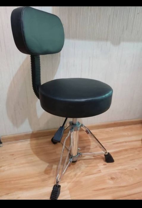 NOWY stołek hydrauliczny z oparciem do perkusji