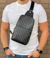 Мужская сумка Louis Vuitton Avenue Sling Bag Damier Graphite