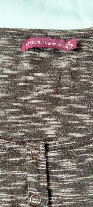 Czarna melanż sukienka Bershka S stan bardzo dobry