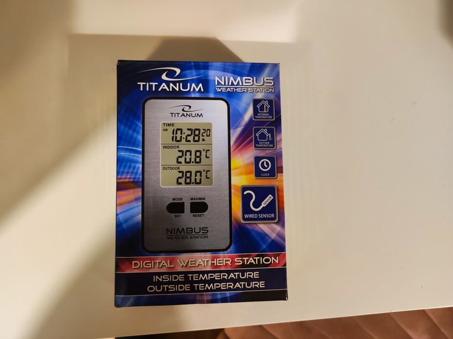 Domowa stacja pogodowa z czujnikiem zewnętrznym