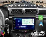 Radio Nawigacja Citroen C3/C4 2016_2023 Android 4G CarPlay/AA Montaż