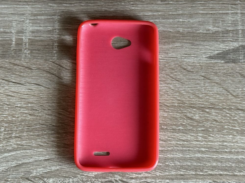 Rózowy case, etui LG F60 plecki
