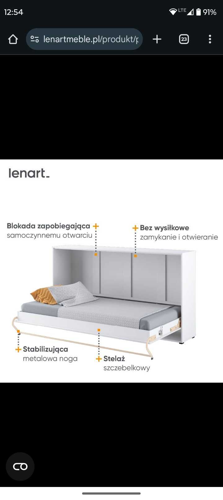 Półkotapczan Lenart materac 90x200