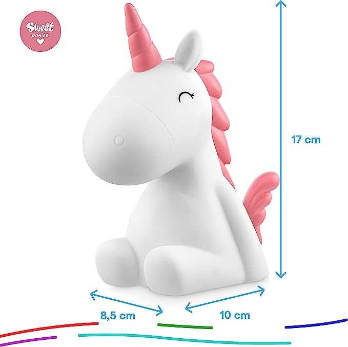 Лампа,що змінює колір зі  світлодіодним світлом Unicorn Candy